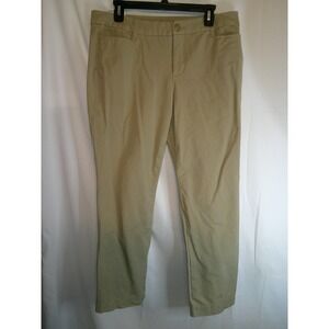 St John's Bay‎ Straight Leg Khaki Pants Mid-Rise Stretch Womens 14P $44 NWT